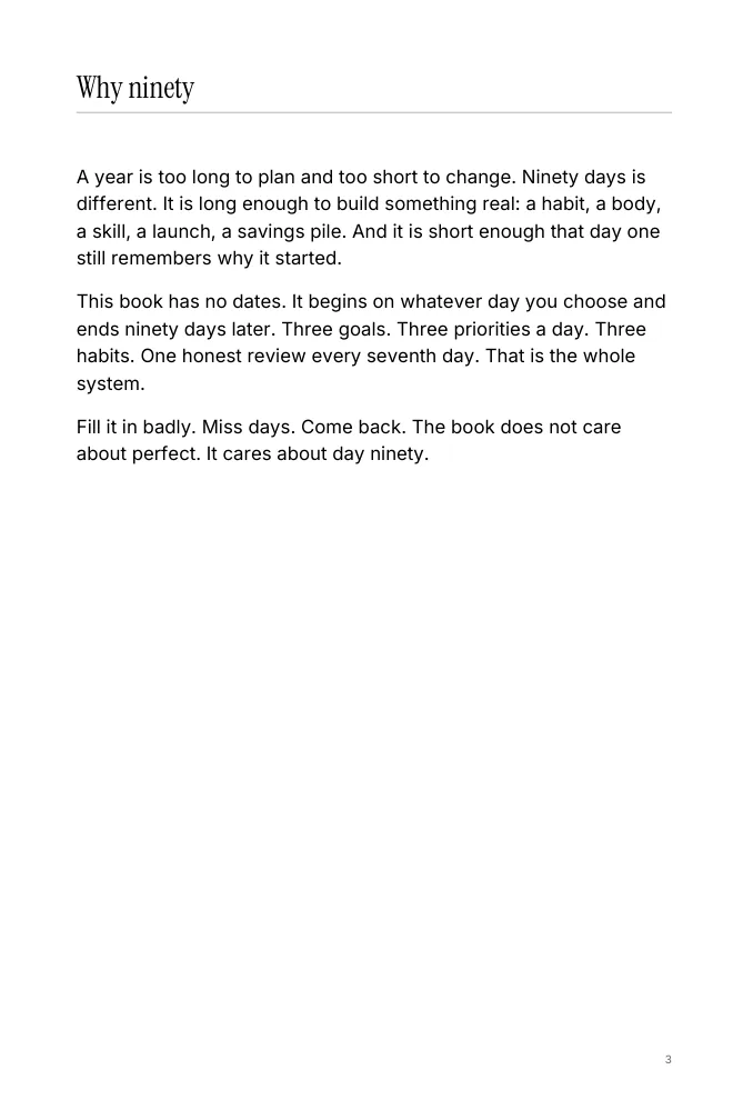 Why ninety page
